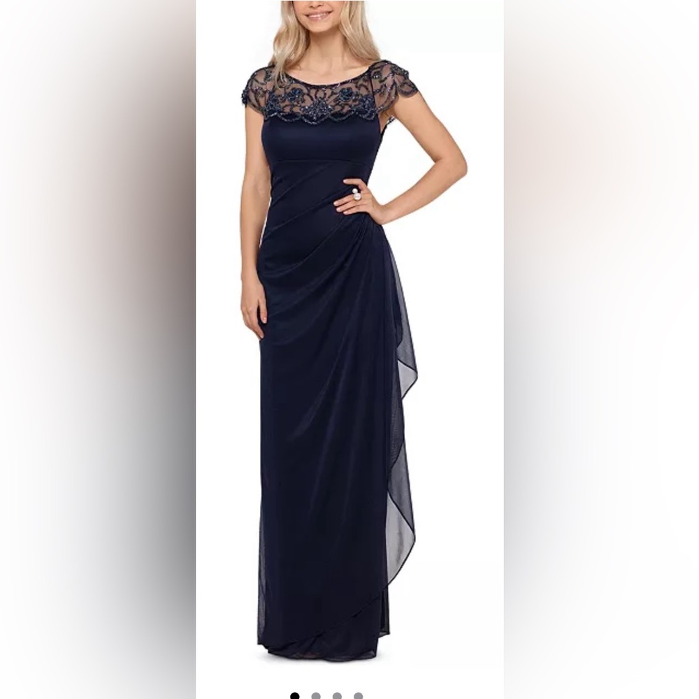 Xscape Embellished Neck-Gown